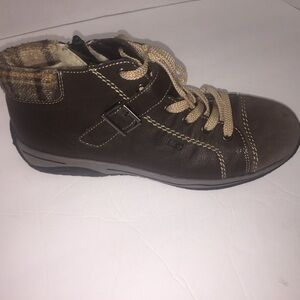 REIKER L5242-45 brown leather ankle boots 40/9.5